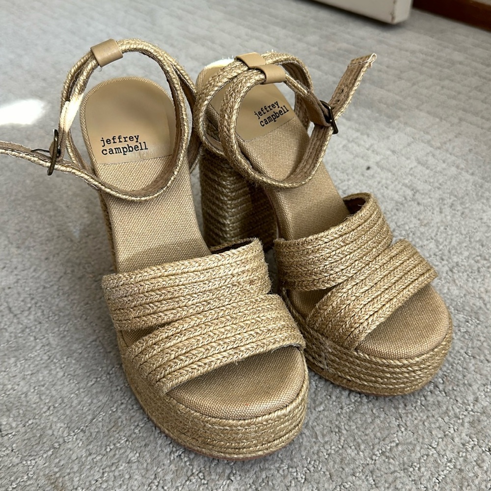 Jeffrey Campbell Yawl Raffia Sandal